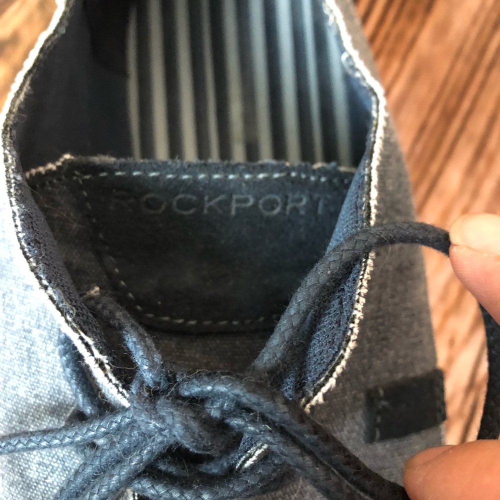 Rockport Mens Casual Shoes Austyn Canvas Lace Up Oxfords - Picture 10 of 11